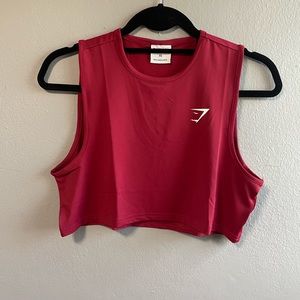 Gymshark Red Crop Top